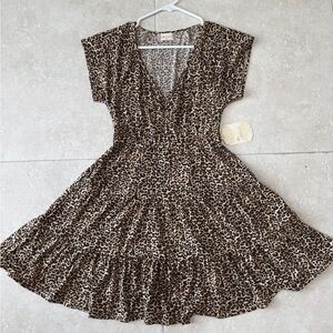 Altar’d State Leopard Print Dress - XS - NEW WITH TAGS